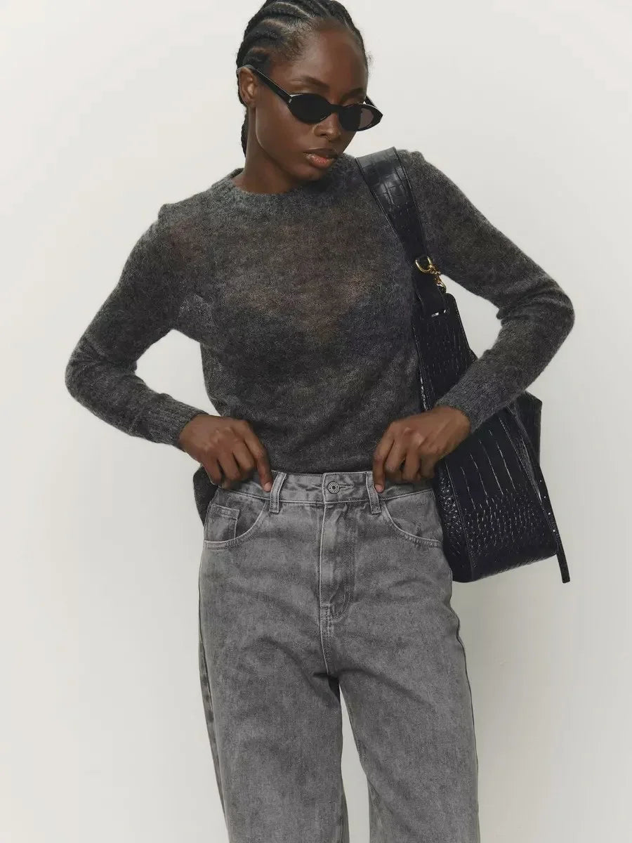 Letter Bodycon Knit Top