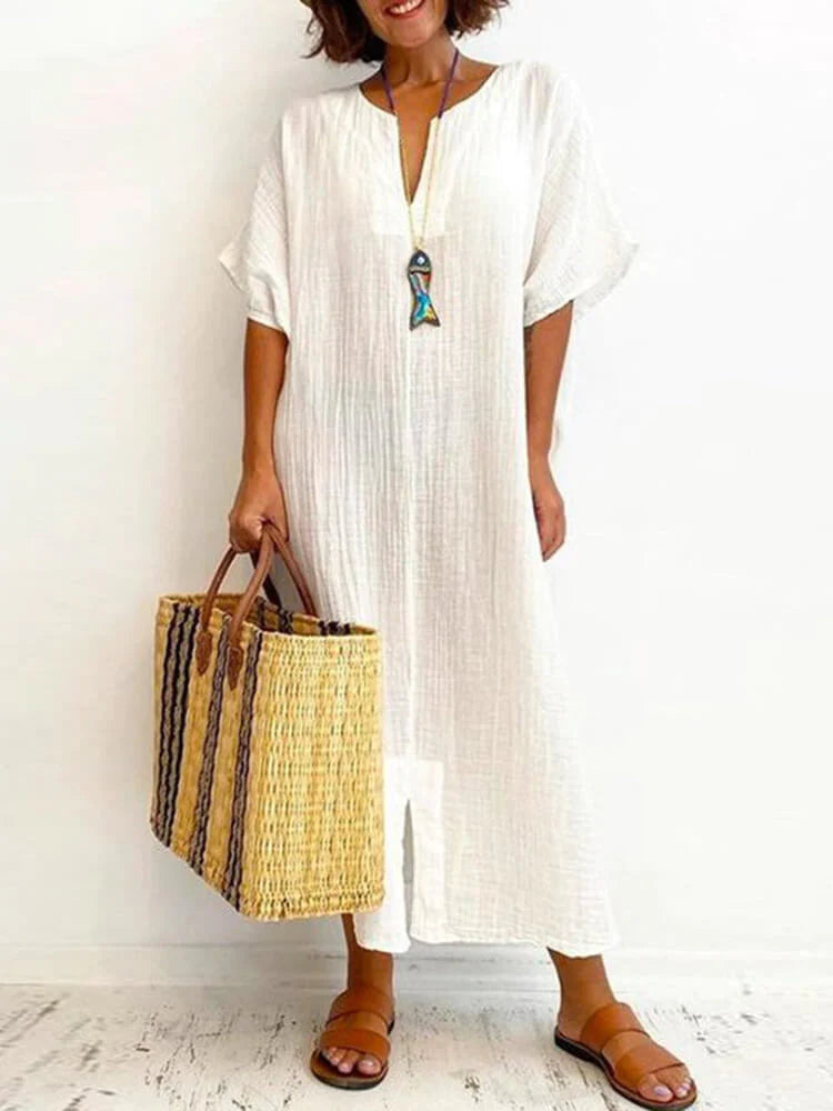 Simple Clean Tunic Midi Dress