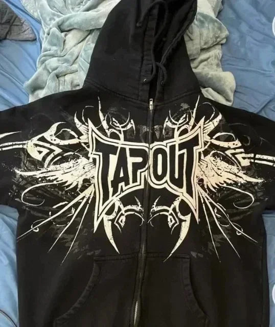 Camouflage Zipper Hoodie black 3 / S