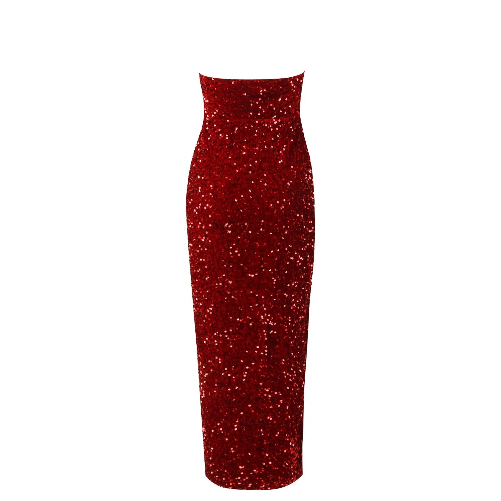 Summer Sequin Sexy High Slit Elegant Party Dress