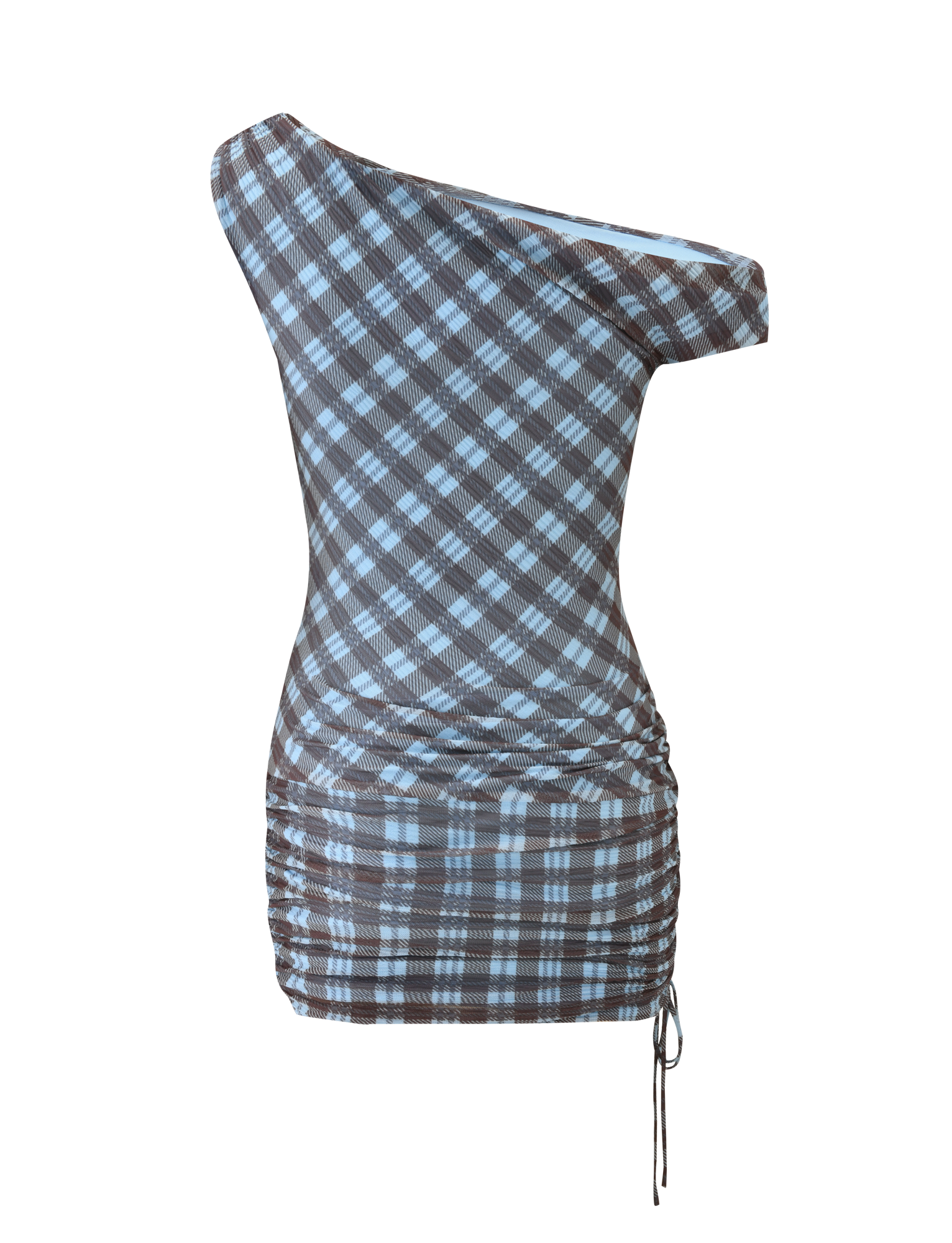 WINSLOW MINI DRESS - BLUE CHECK