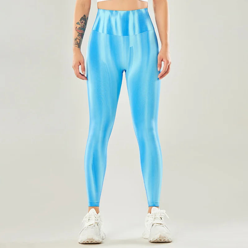Buttocks Seamless Yoga Legging Blue / S