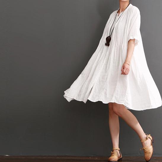 white cotton dresses for summer plus size cotton sundress