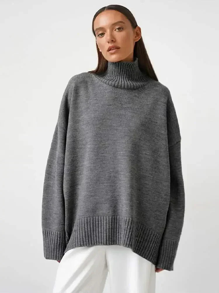Casual Solid Color Long Sleeve Sweater