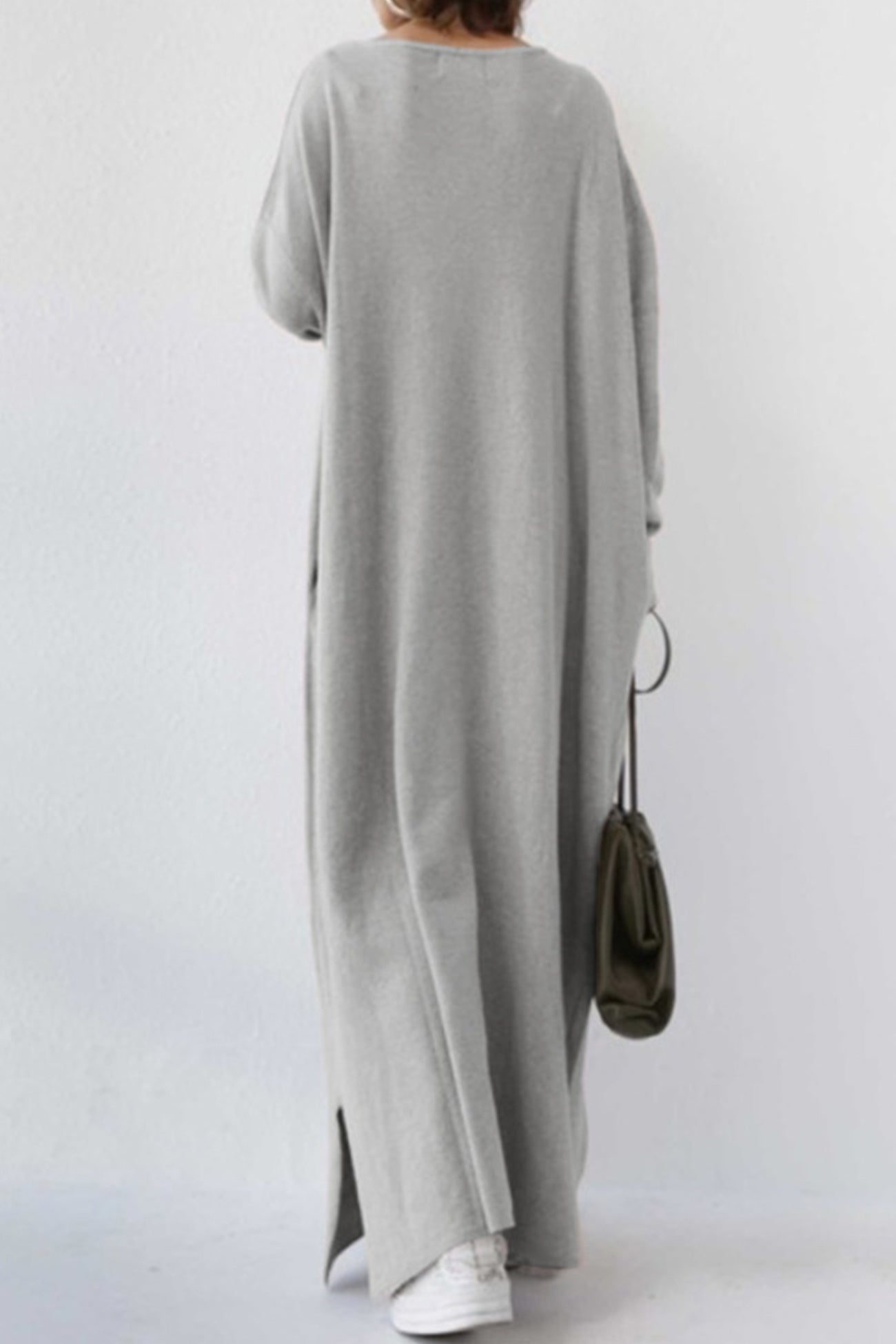 Elsa V Neck Sweatshirt Classic Dress for Everyday Wear Boutique Fashion Style