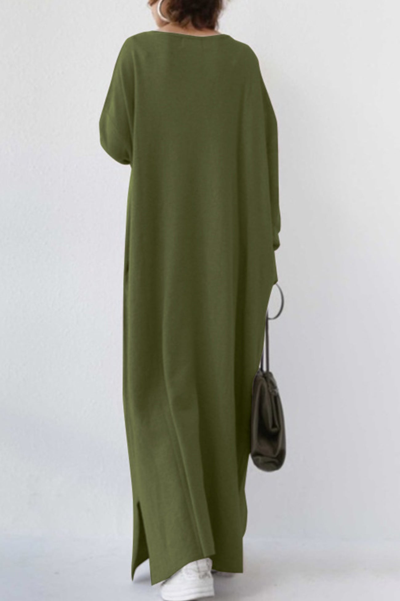 Elsa V Neck Sweatshirt Classic Dress for Everyday Wear Boutique Fashion Style