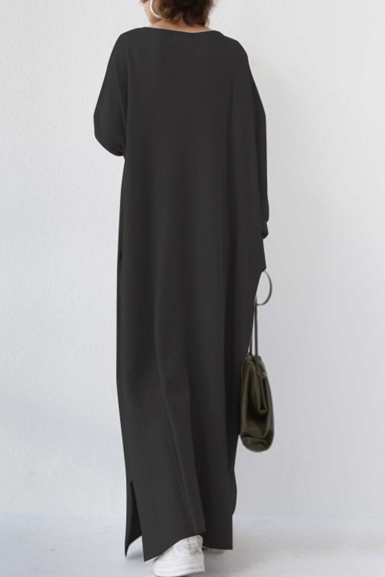 Elsa V Neck Sweatshirt Classic Dress for Everyday Wear Boutique Fashion Style