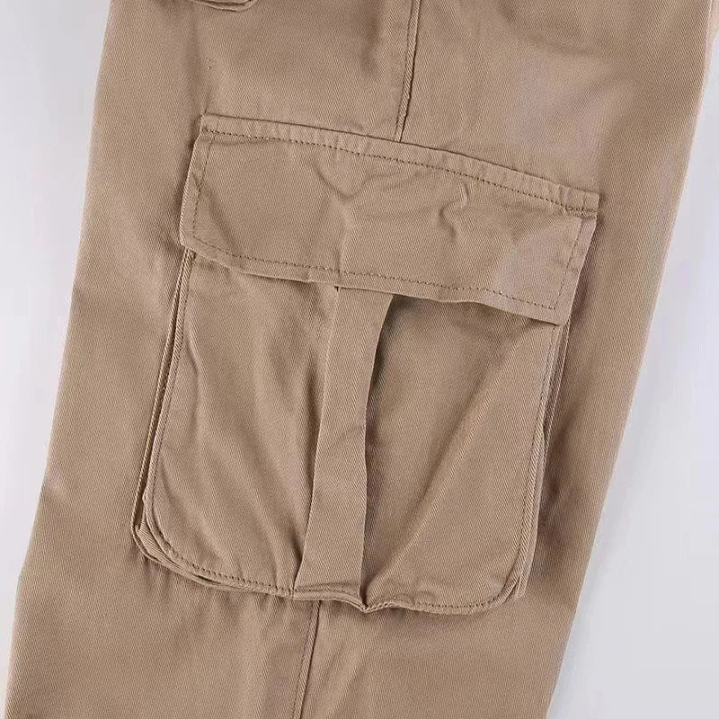 Hip Hop Mom Street Wide Leg Y2K Multiple Pockets Jeans