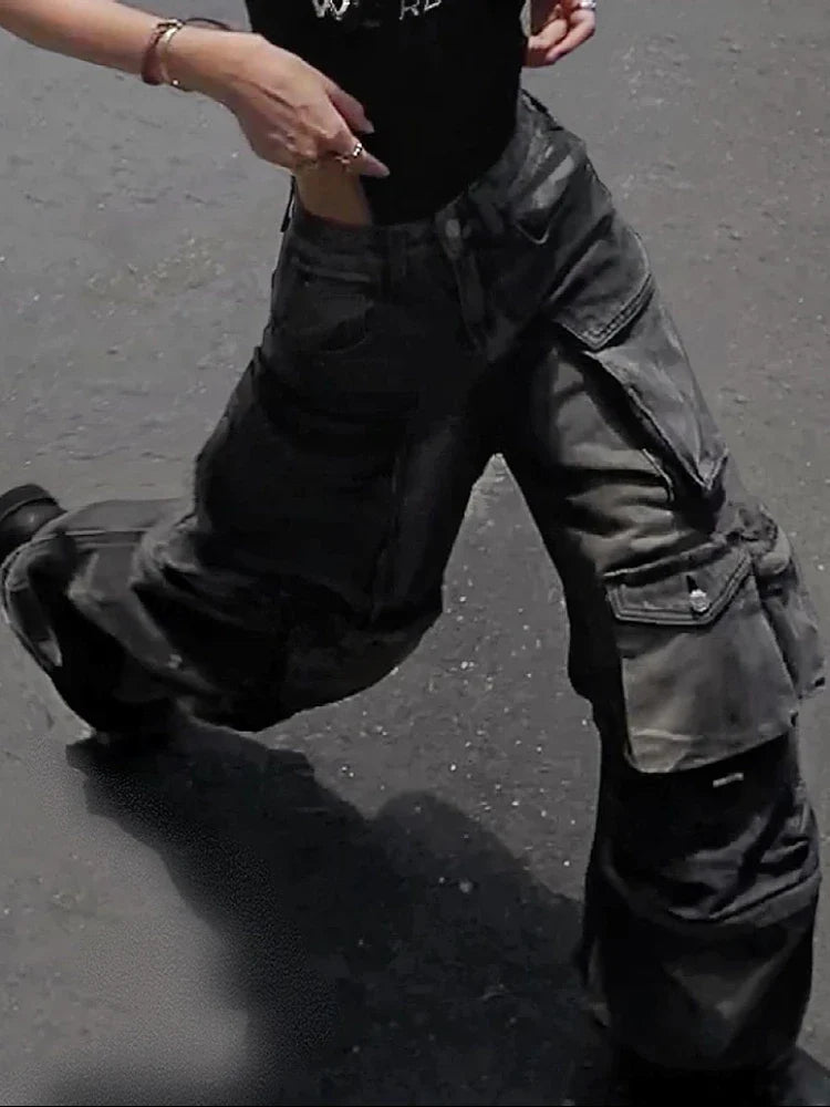 Multipocket Highstreet Cargo Pants Women Y2K Pants