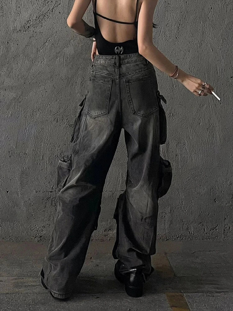 Multipocket Highstreet Cargo Pants Women Y2K Pants