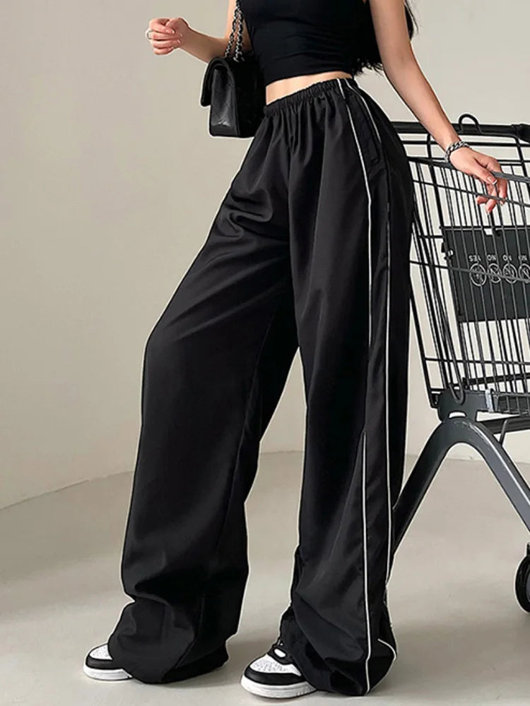 Streetwear Baggy Basic Black Jogging Sweatpants