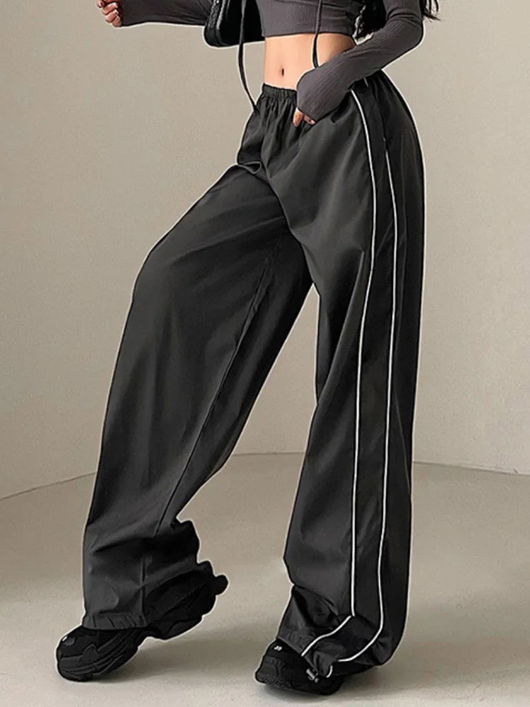 Streetwear Baggy Basic Black Jogging Sweatpants