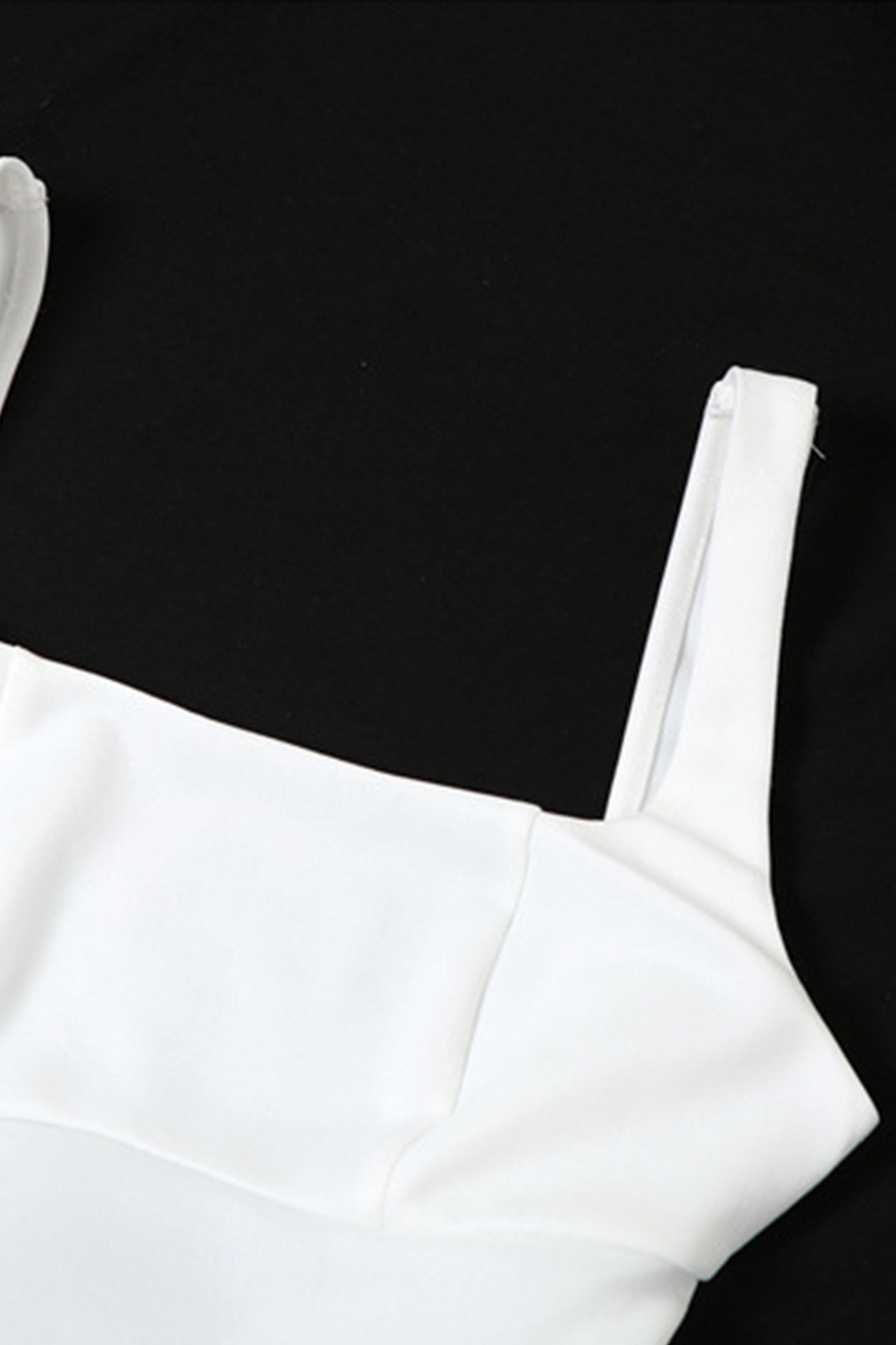 White Backless Tie back Ruched Dress
