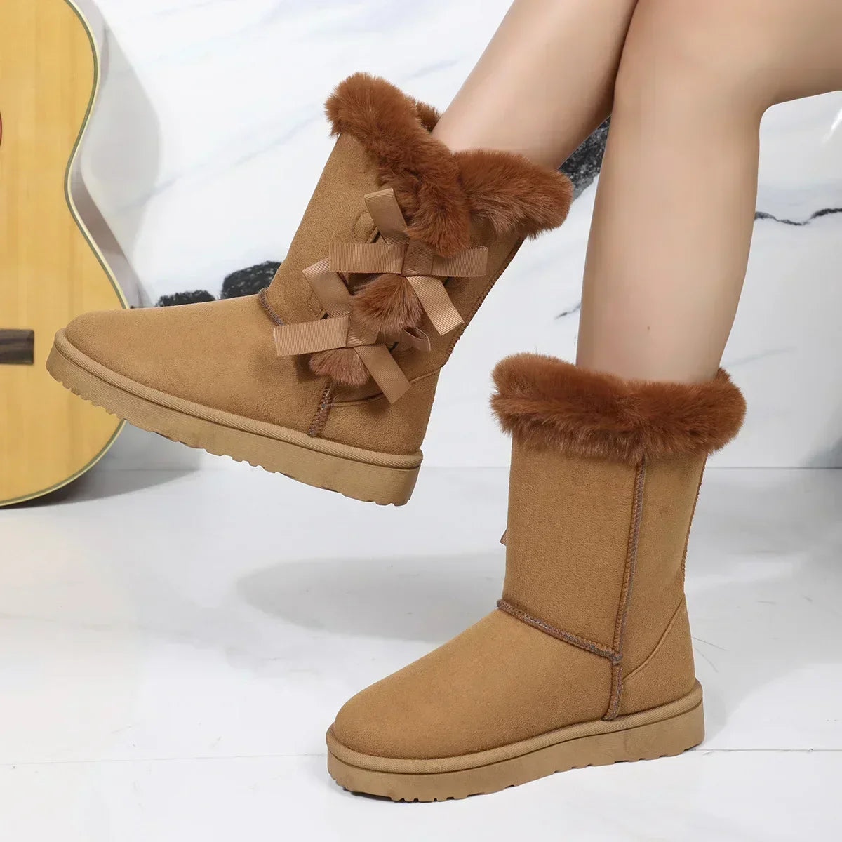 Lowtop Warm Fur Nonslip Super Mini Short Casual Snow Boot