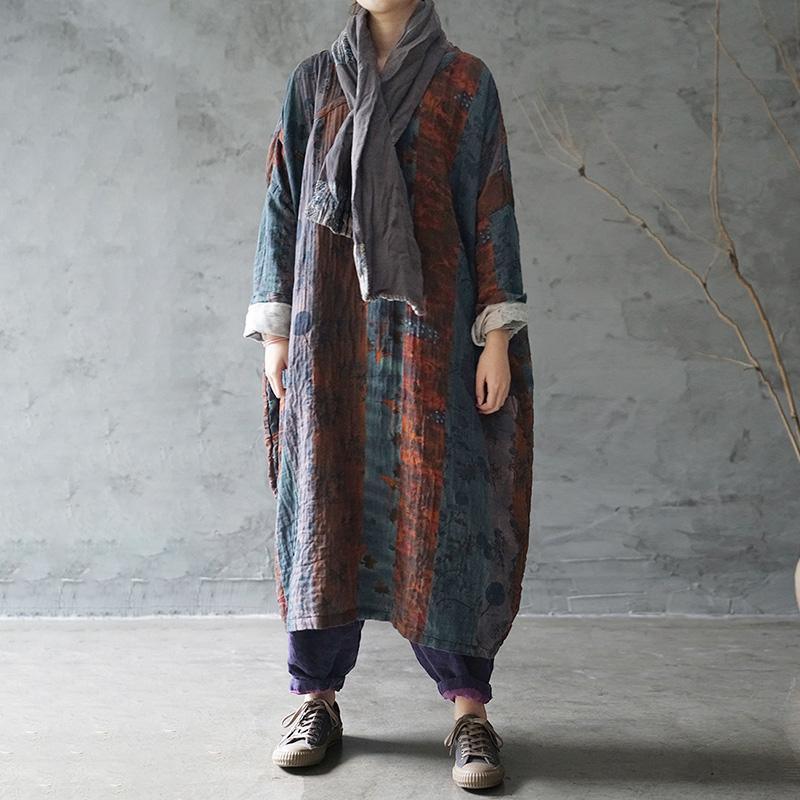 Retro Casual 100% Cotton Dress DIY Clothing