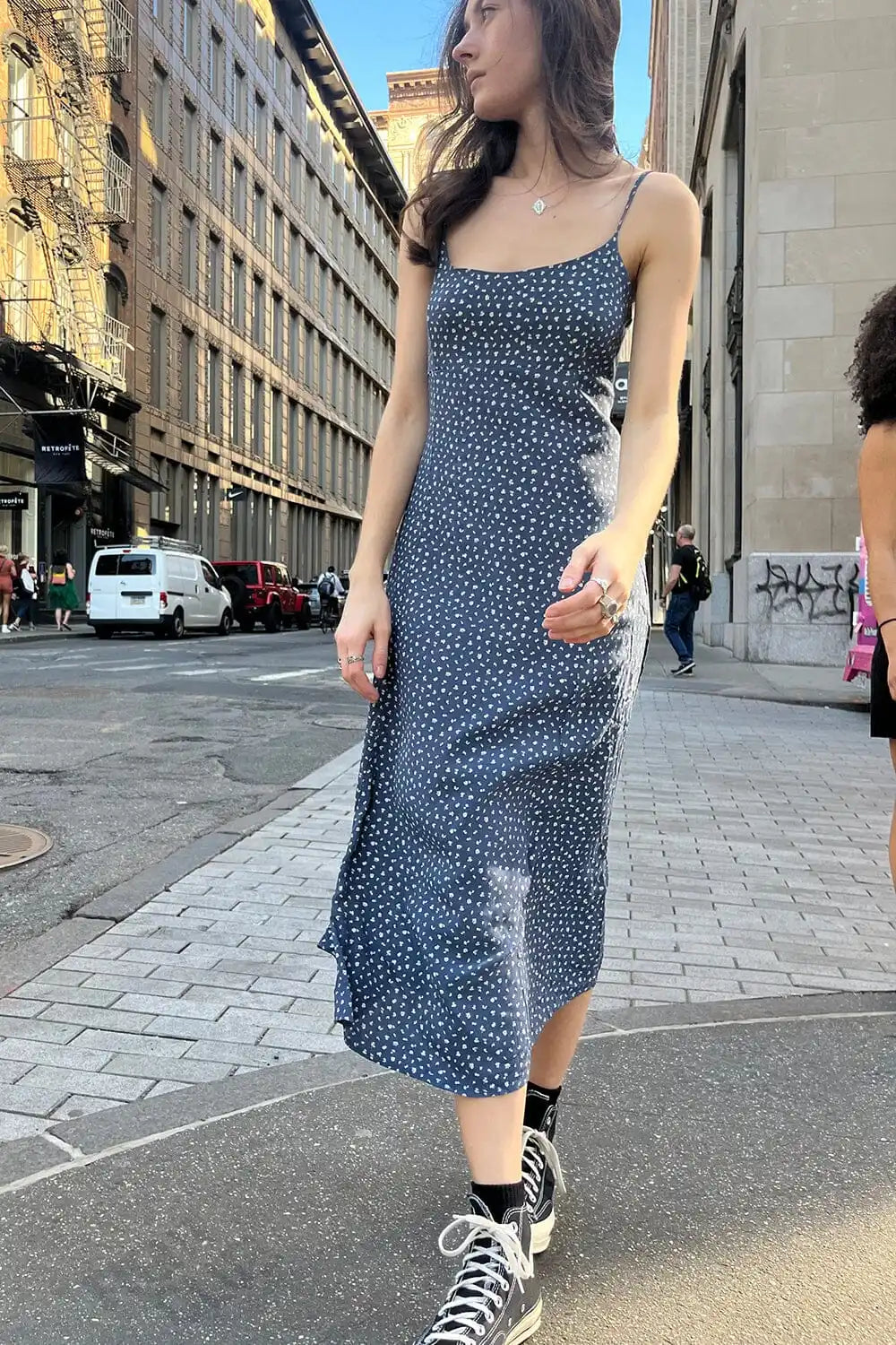 Women Floral Print Summer Ladies Slim Aline Long Female Cute Slim Midi Dresses