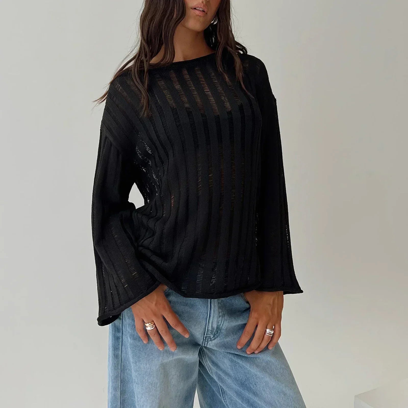 Solid Color Loose Warm Sweater