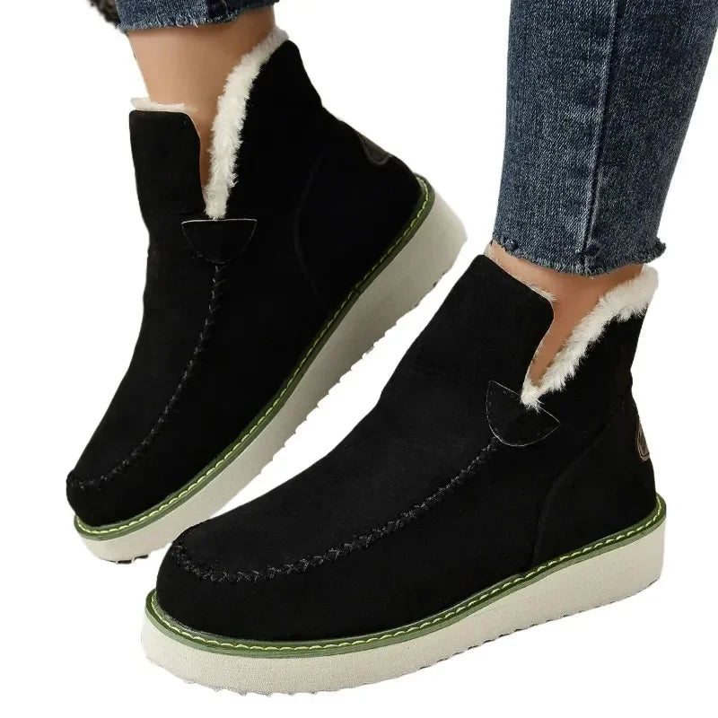 Cozy Casual Fashionable Warm SlipOn Stylish Comfort Snow Boot