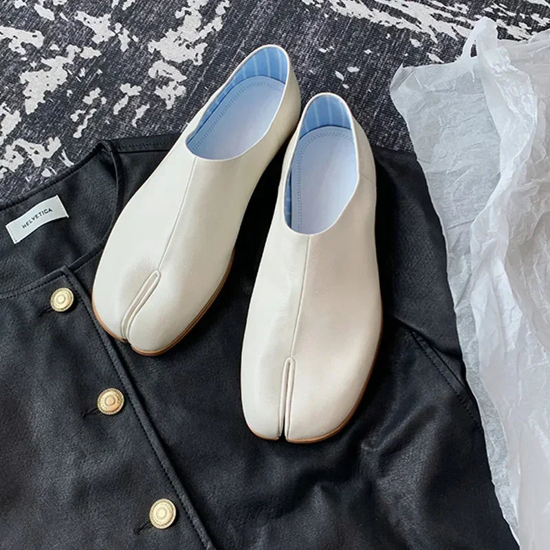 Tabi SoftSoled Casual Leather Spring Summer Fashion Comfort Pumps Loafers