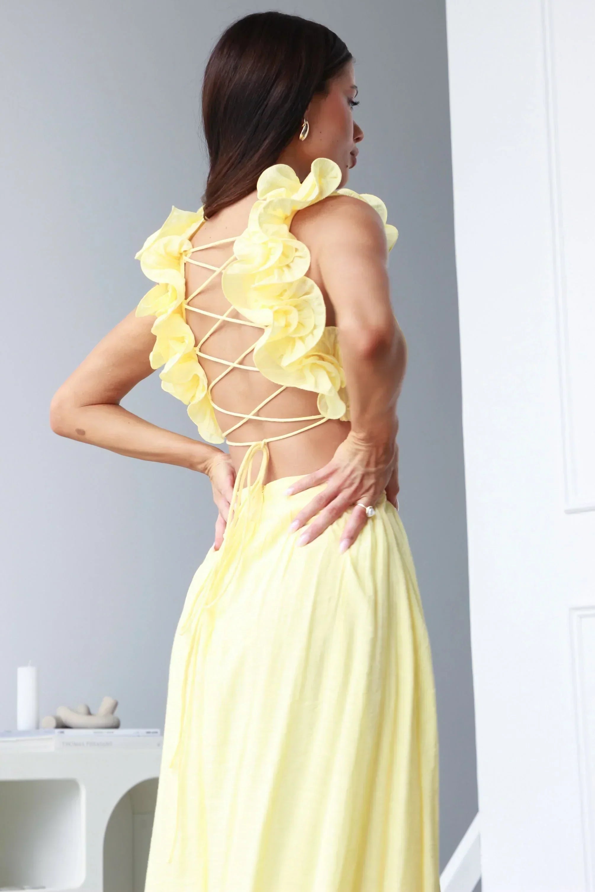 Lanae | Elegant Dress With Deep V Neck