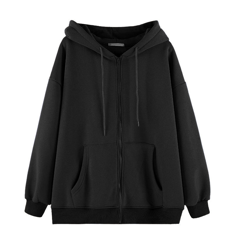 Gothic Punk Skeleton Print Hoody Jacket Black 2 / M