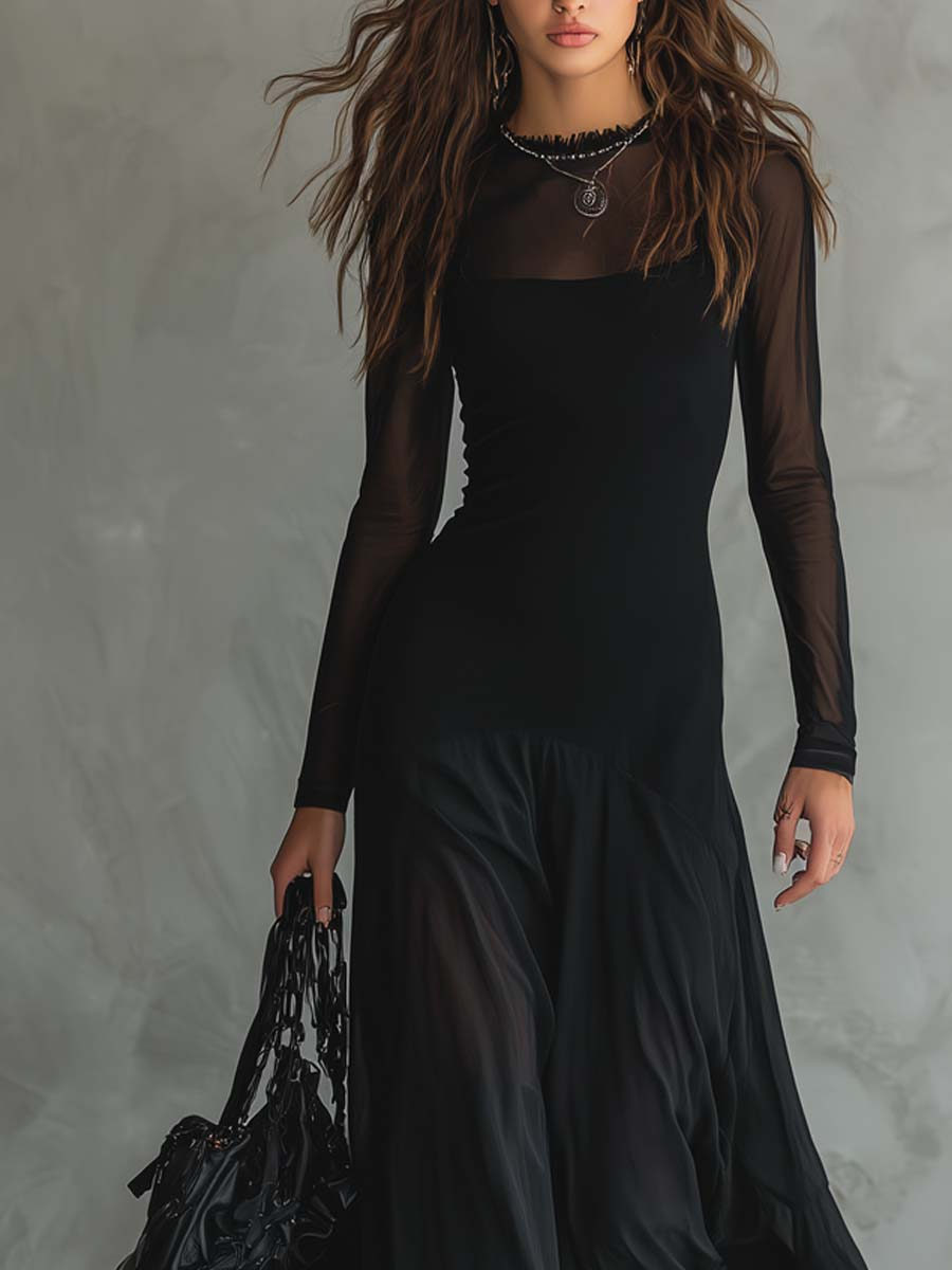 OLGA | Damska długa sukienka maxi, lekka i elegancka 2