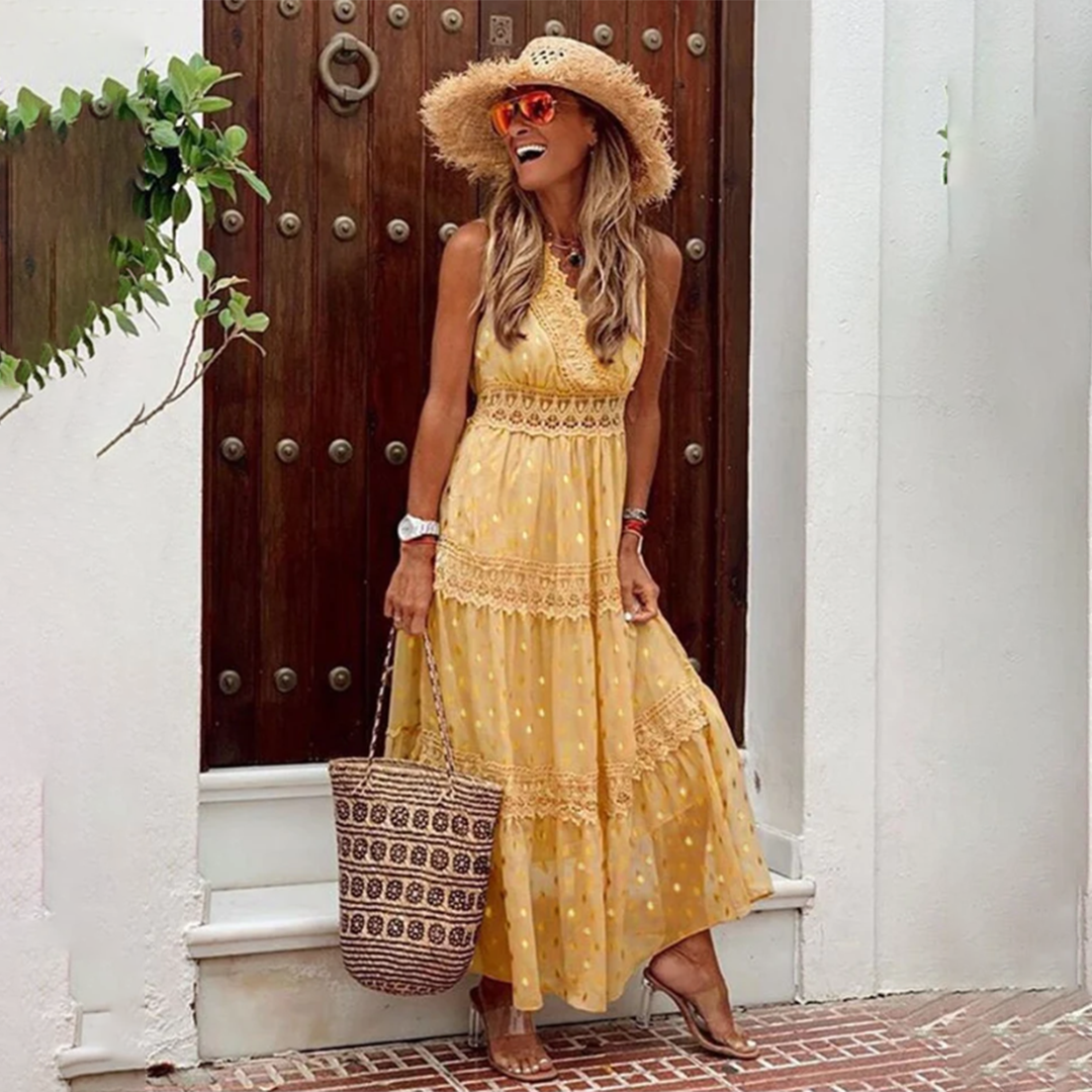 Minerva Elegant Boho Dress for Women Holiday Party Outfit