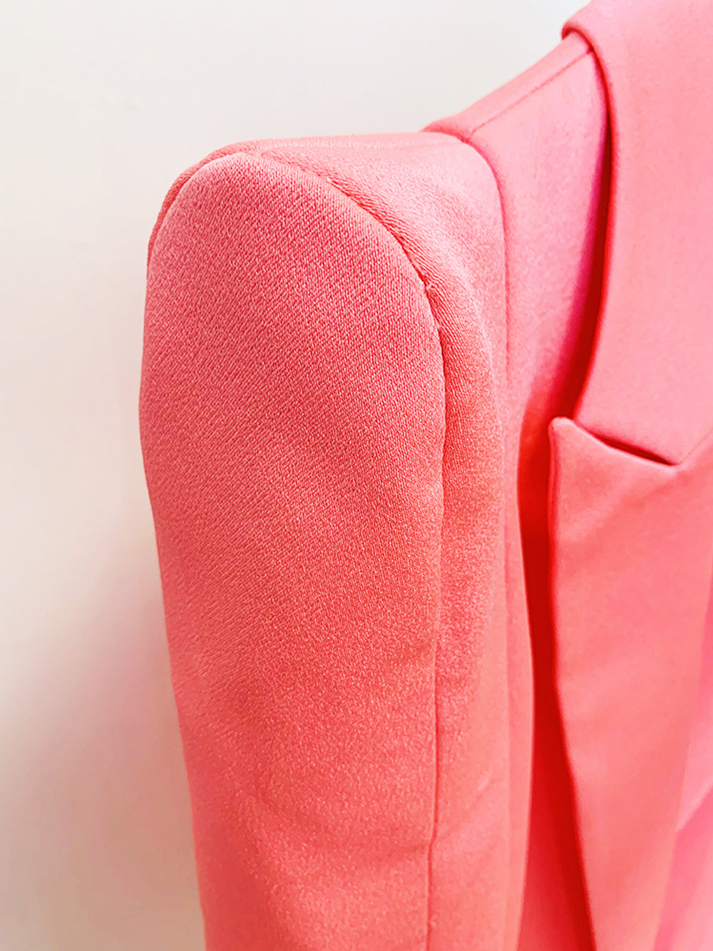 Pink Double Breasted Tailored Blazer and Pants Set 11