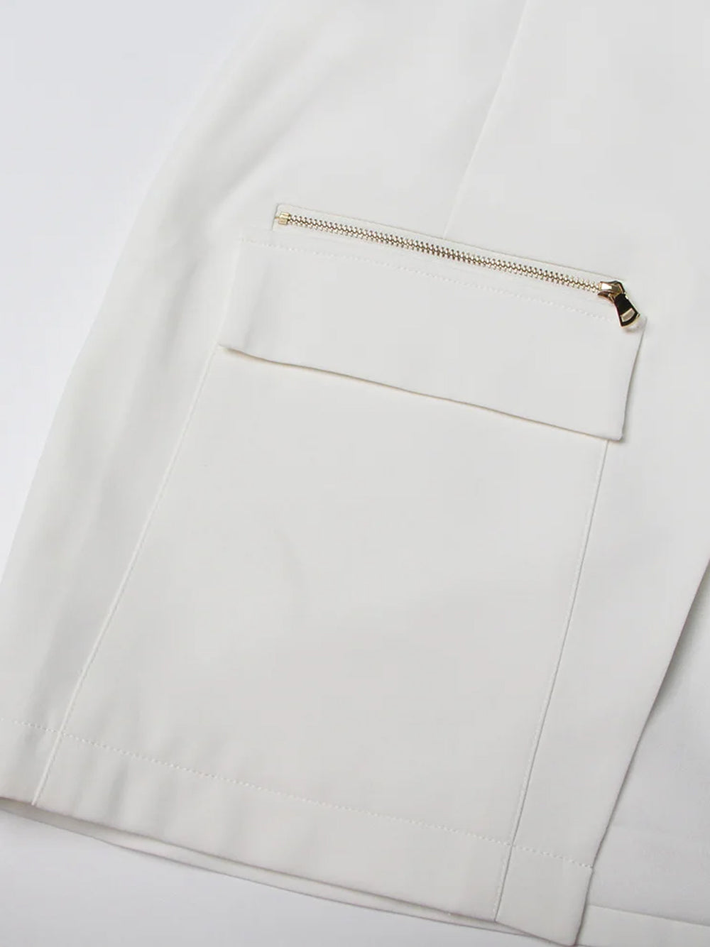 White Notch Lapel Peplum Blazer And Skirt Set