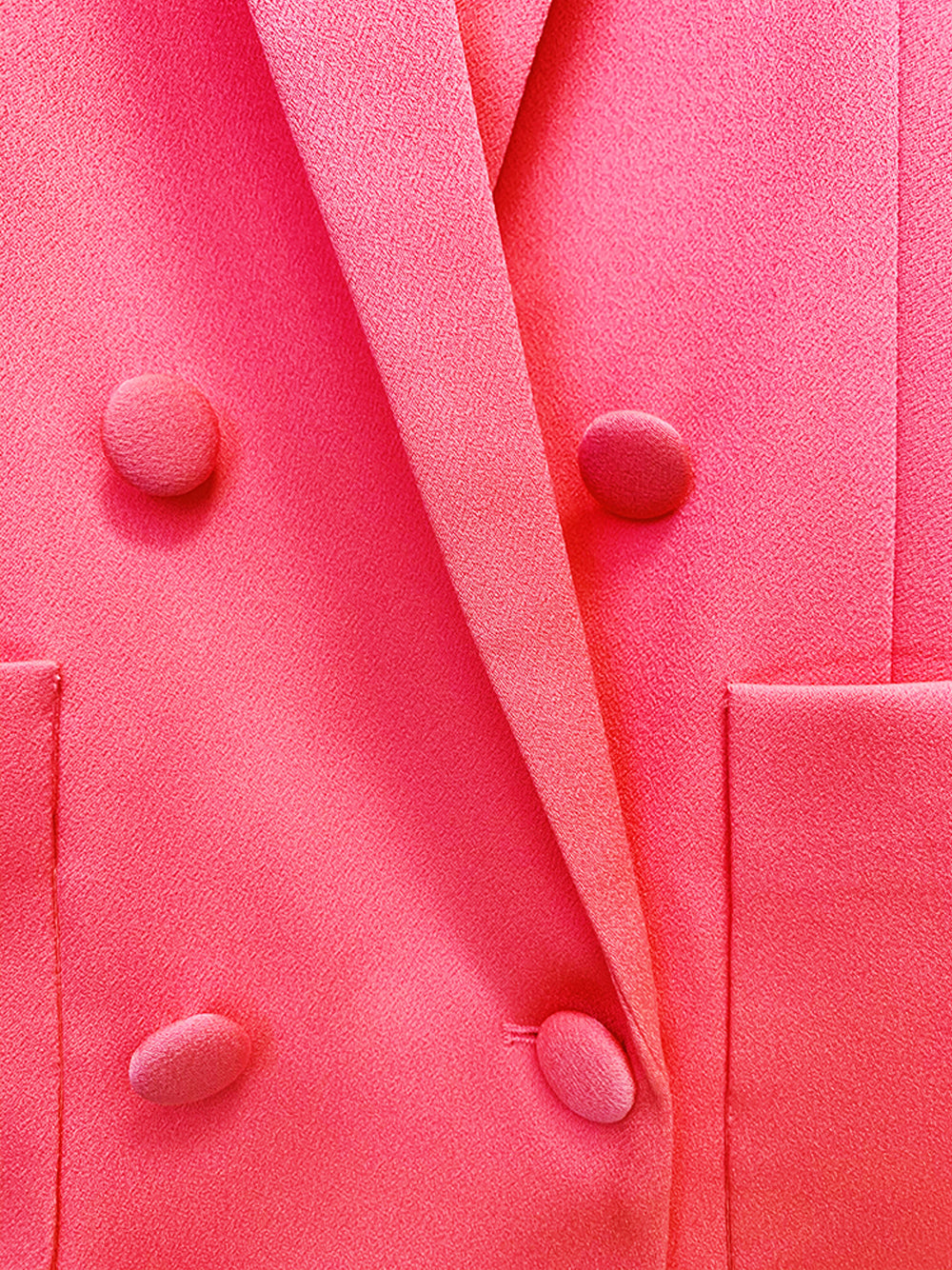Pink Double Breasted Tailored Blazer and Pants Set 10
