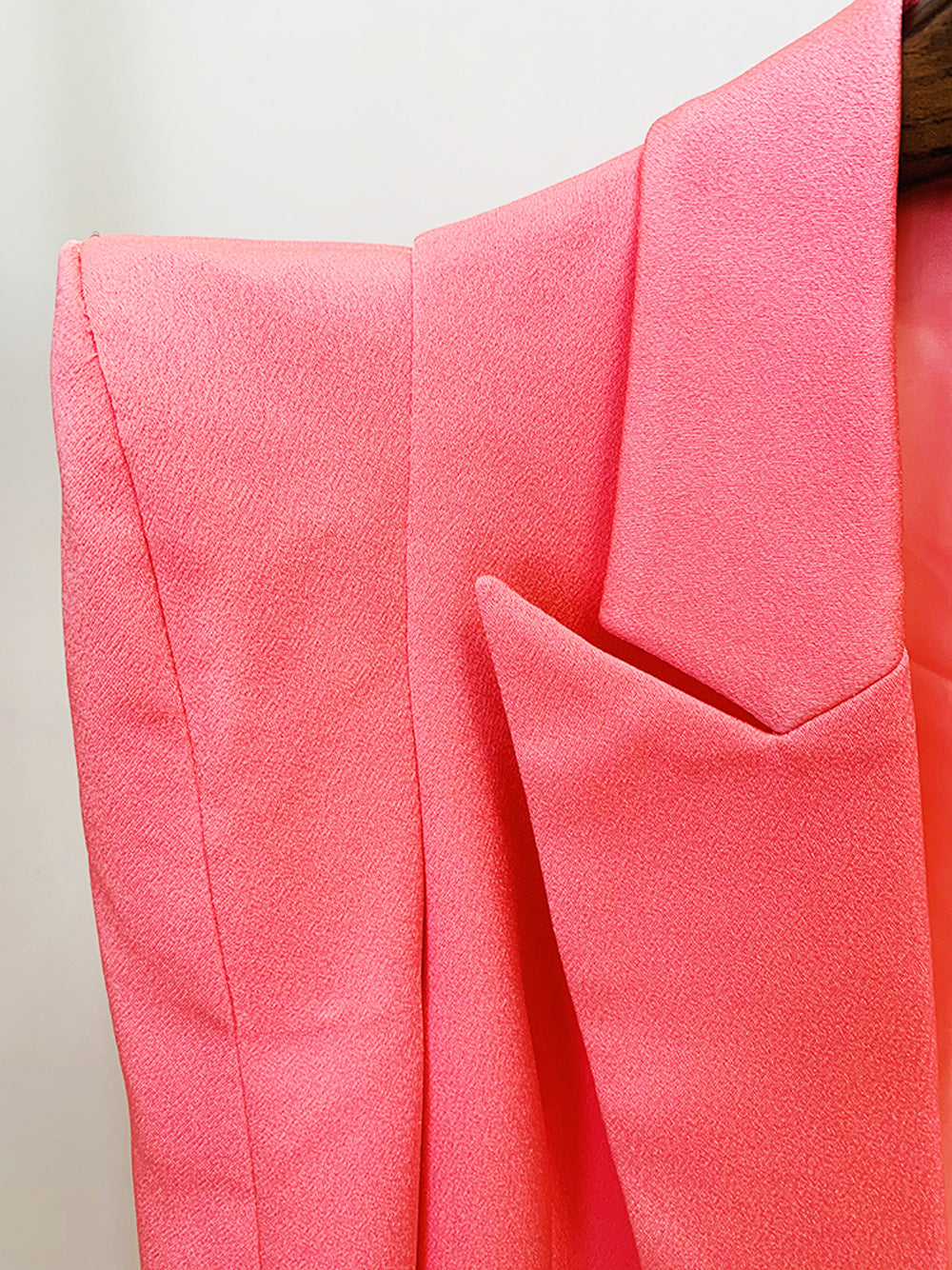 Pink Double Breasted Tailored Blazer and Pants Set 9