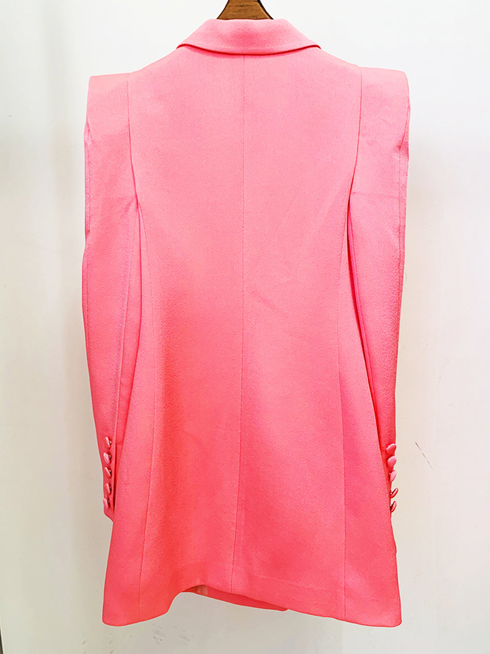 Pink Double Breasted Tailored Blazer and Pants Set 5