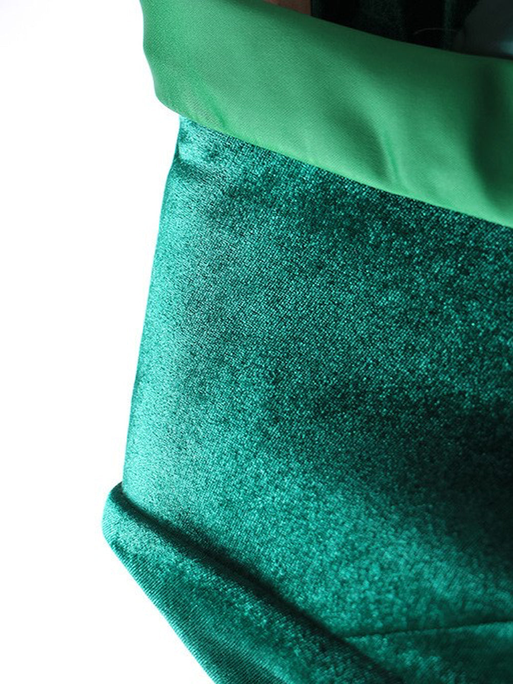 Dark Green Shawl Lapel Velvet Double Breasted Gold Button Blazer Dress