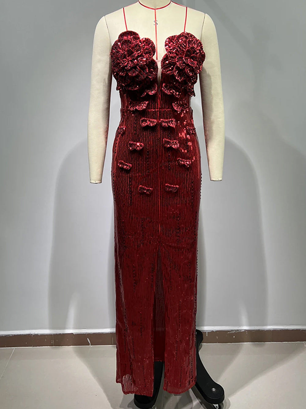 ANUCHA Sequins Maxi Dress