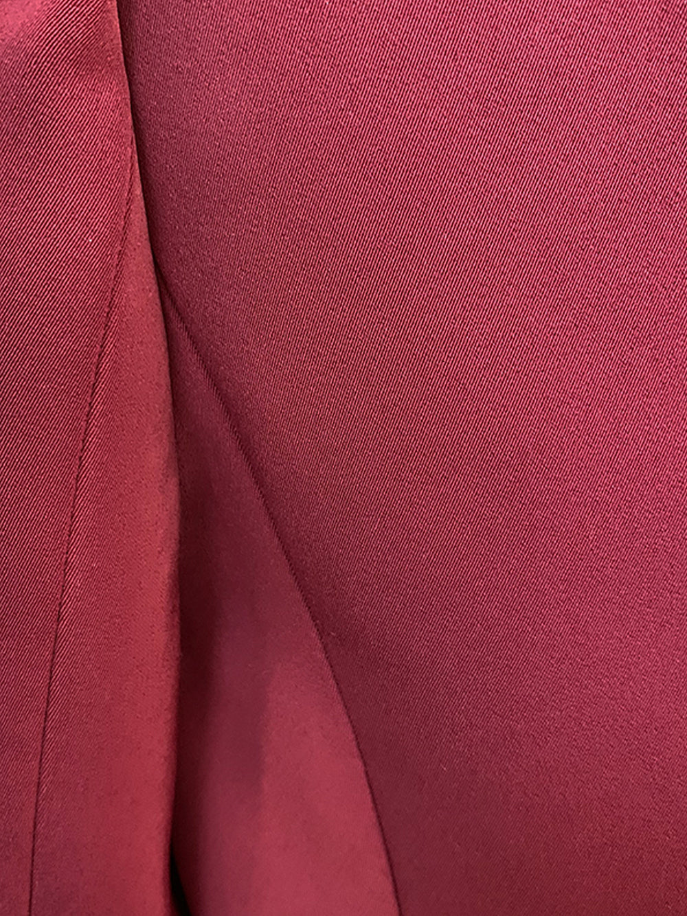 Burgundy Peak Lapel Double Breasted Gold Button Fitted Blazer 7