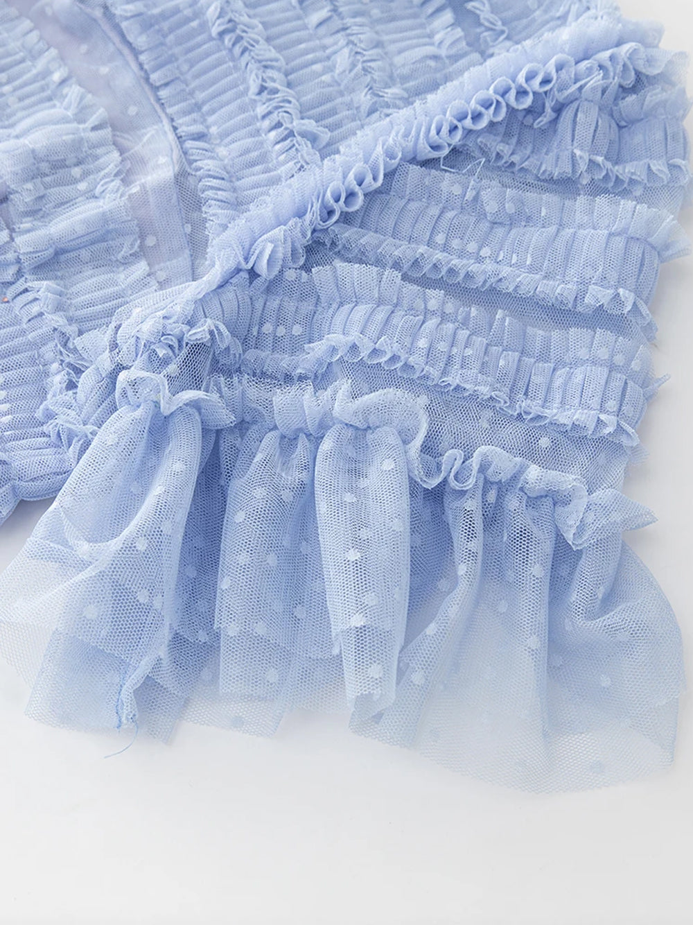LANTE Ruffle Dress in Arctic Blue