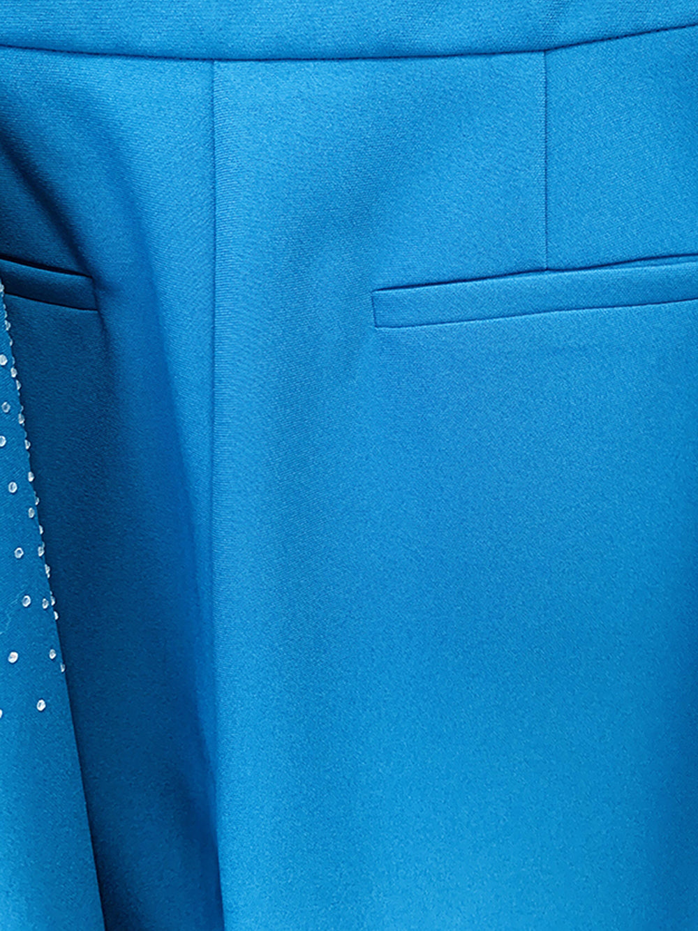 Blue Peak Lapel Rhinestone Embellished Blazer Pants Set 22