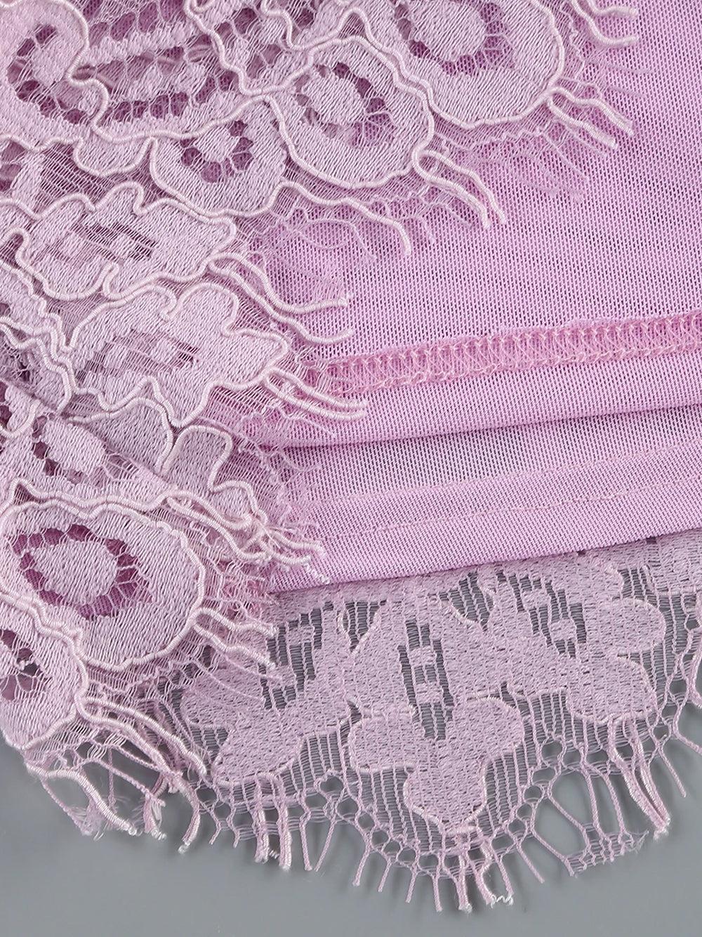 Lavender Strapless Eyelash Lace Corset Ruched Bodycon Mini Dress 12