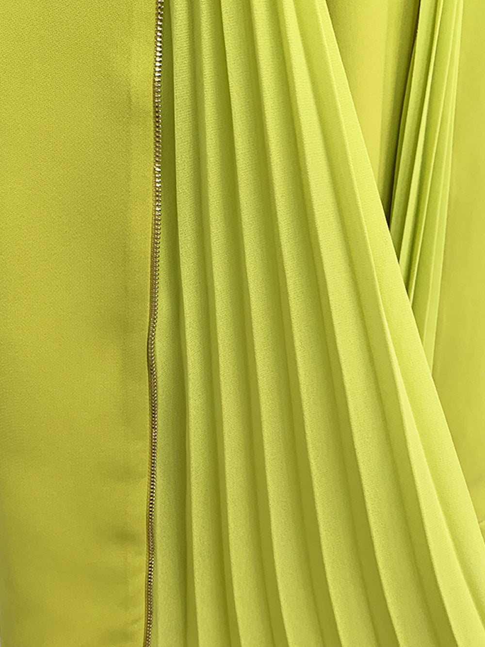 Green Tie Front Blazer and Pleated Flare Pants Set 16