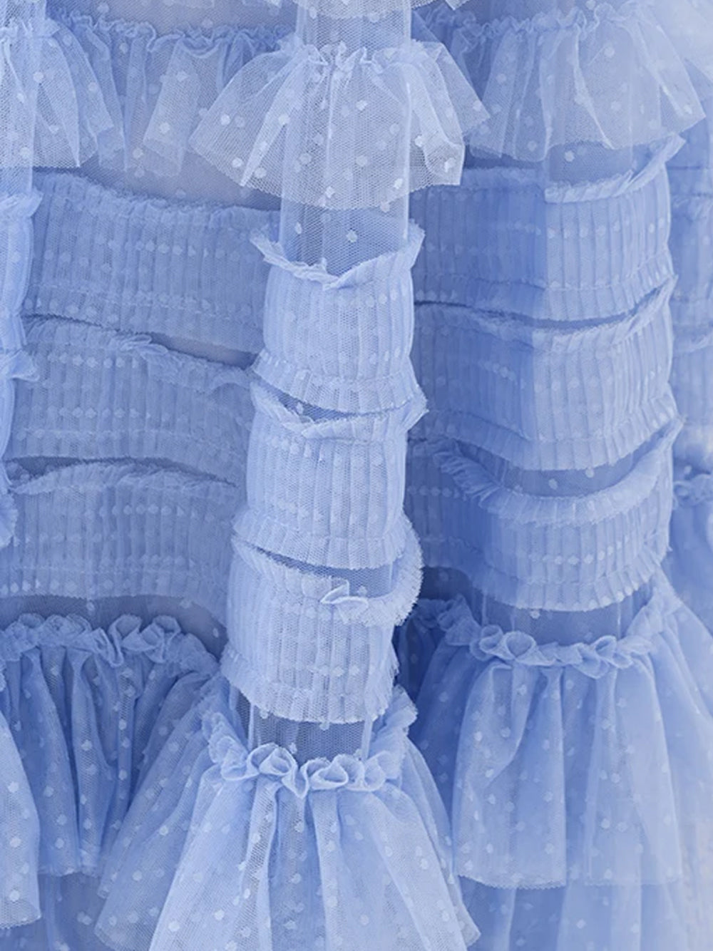 LANTE Ruffle Dress in Arctic Blue