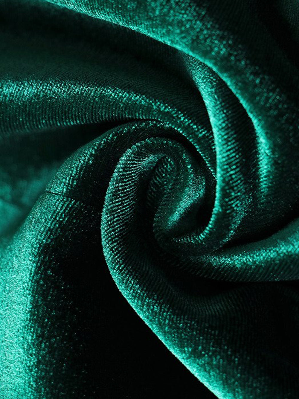 Dark Green Shawl Lapel Velvet Double Breasted Gold Button Blazer Dress