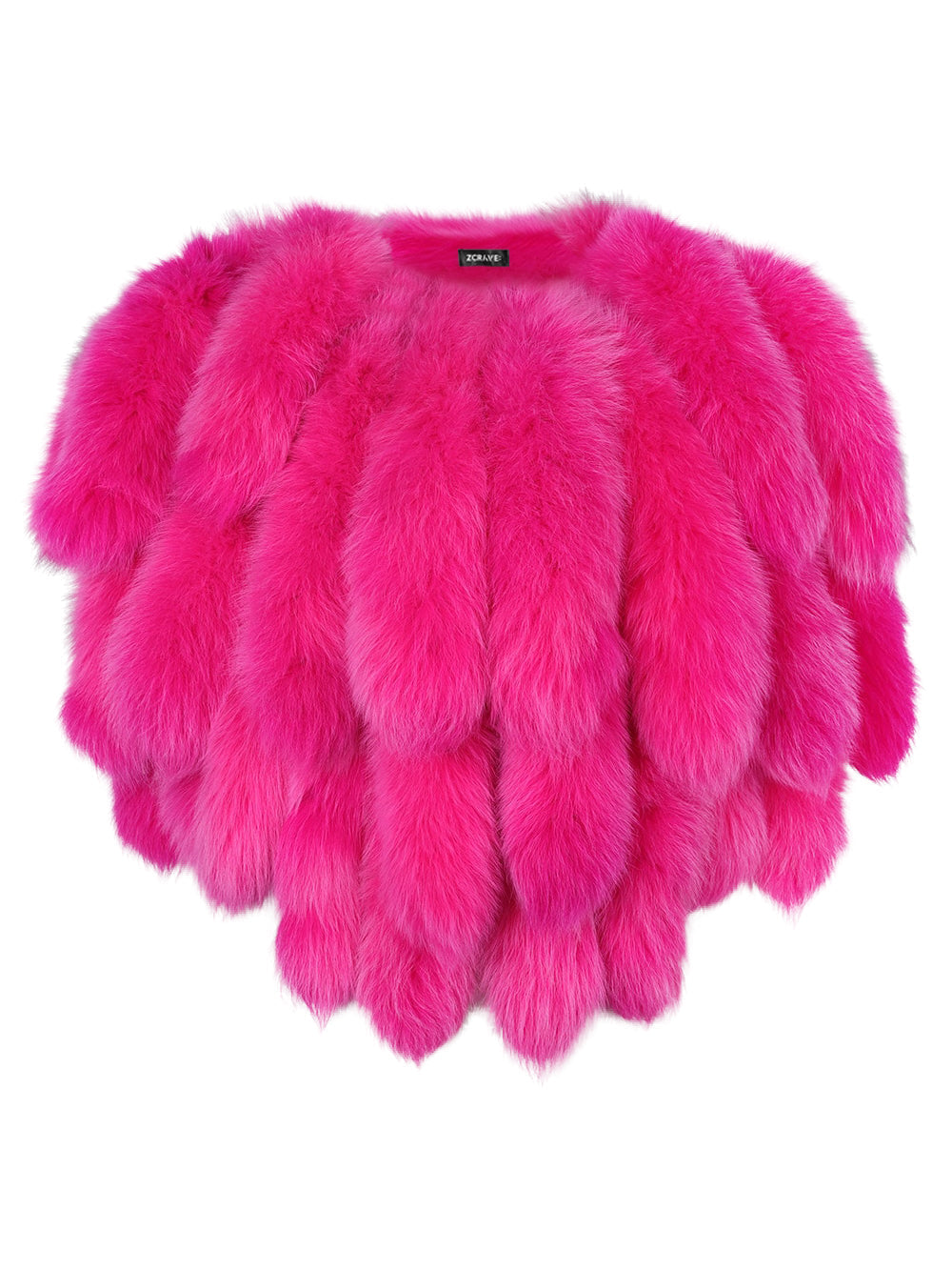 Shawl Collar Fluffy Fur Oversized Cropped Coat 12