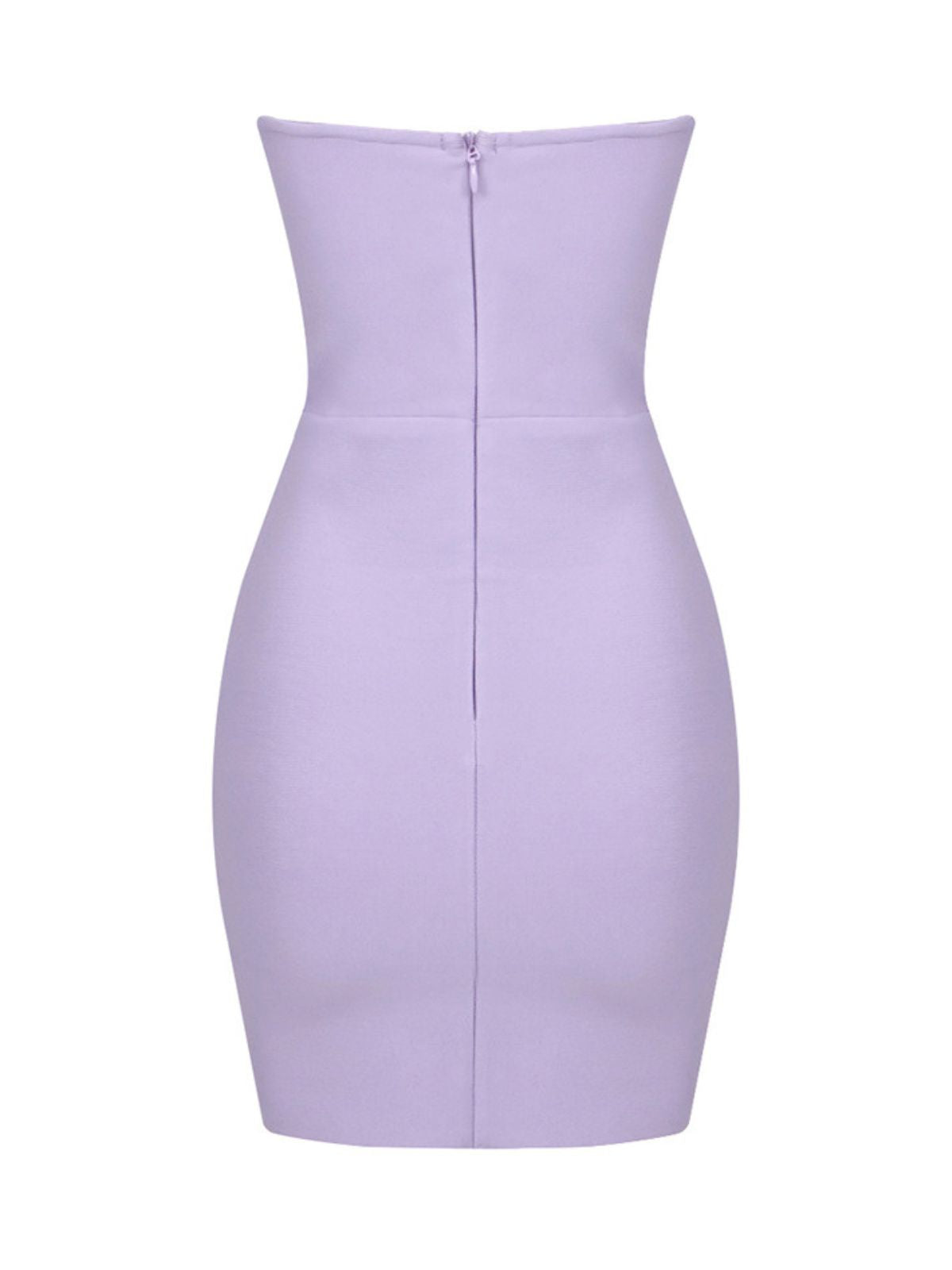 Strapless Sweetheart Cutout Bandage Bodycon Mini Dress
