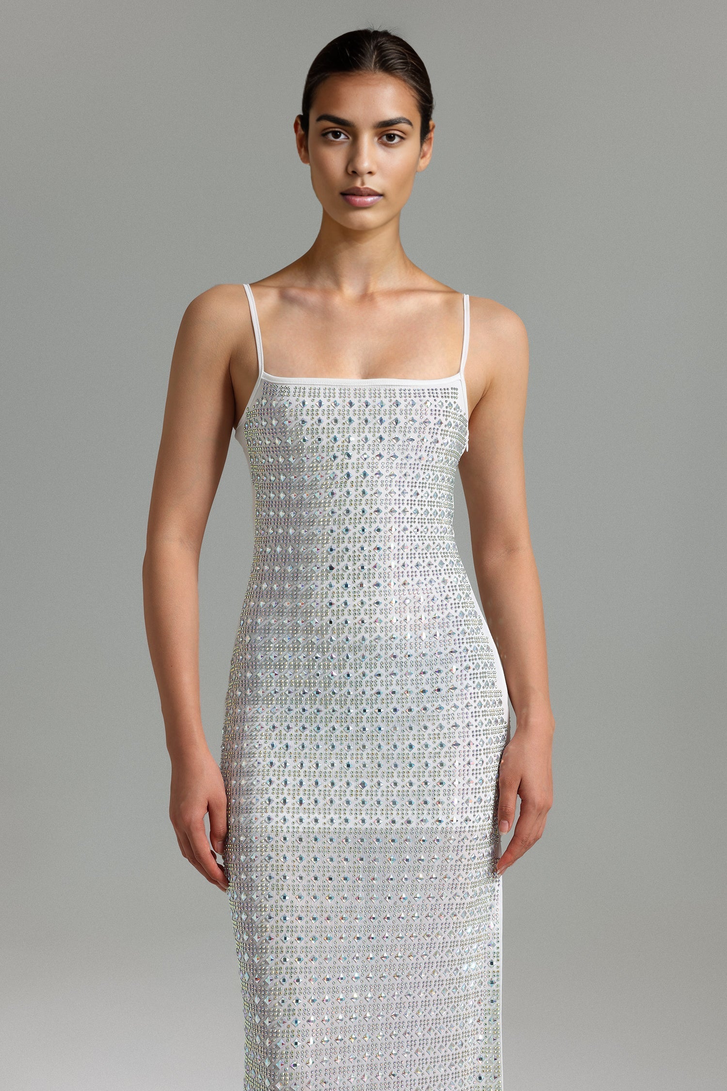 Diamante Halter Maxi Dress