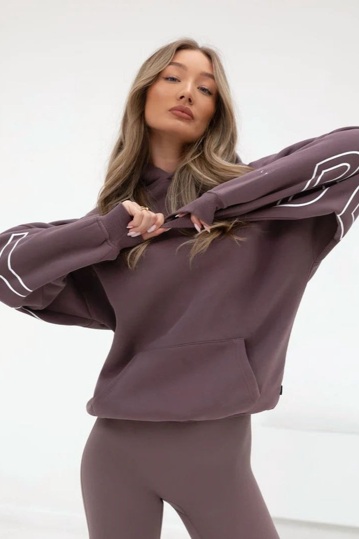 Printed Thick Loose Hoodie