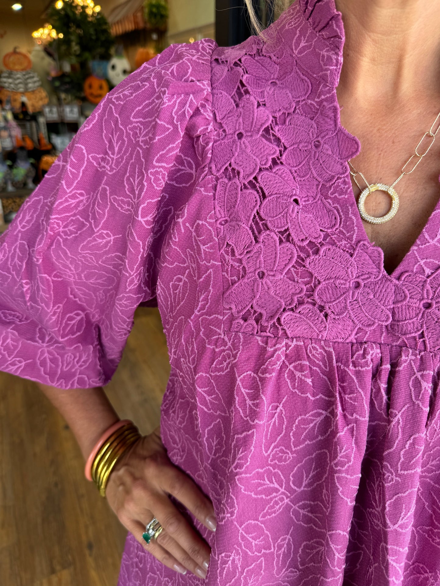 mini puff sleeve dress