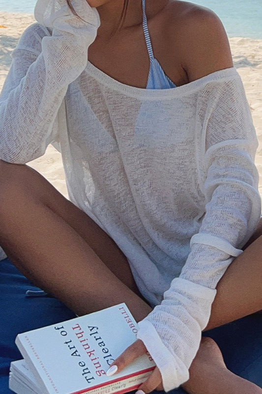 Sheer Relaxed Beach Cover Up