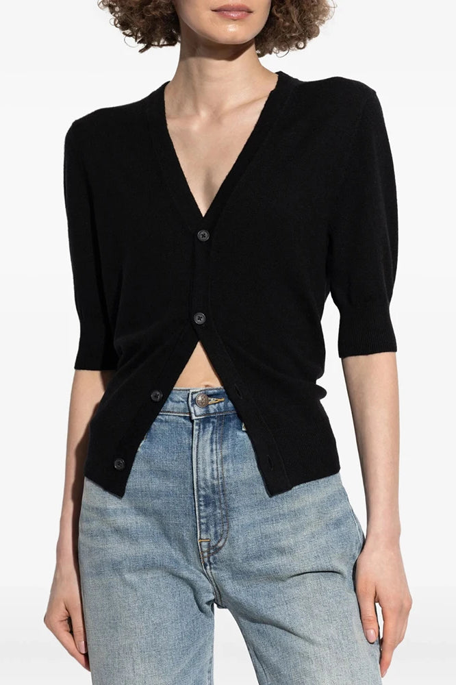 VNeck Stretch Knit Cardigan