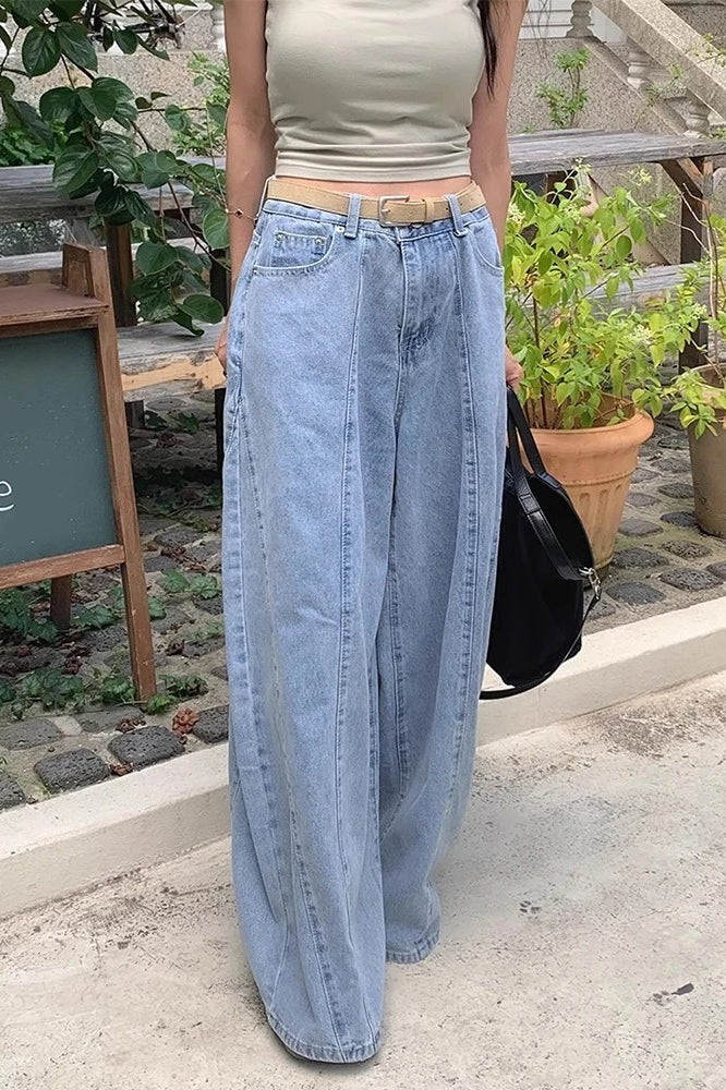 Retro High Waist WideLeg Jeans