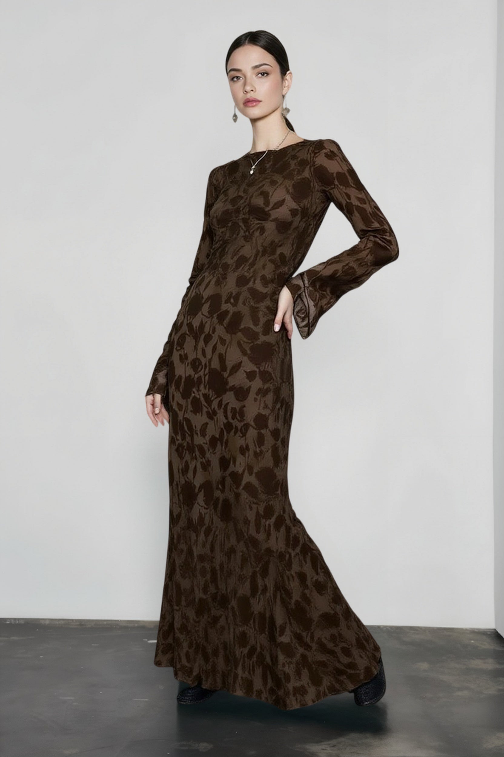 DressBetty - 2024 Elegant O-neck High Waist Evening Party Streetwear Maxi Dress